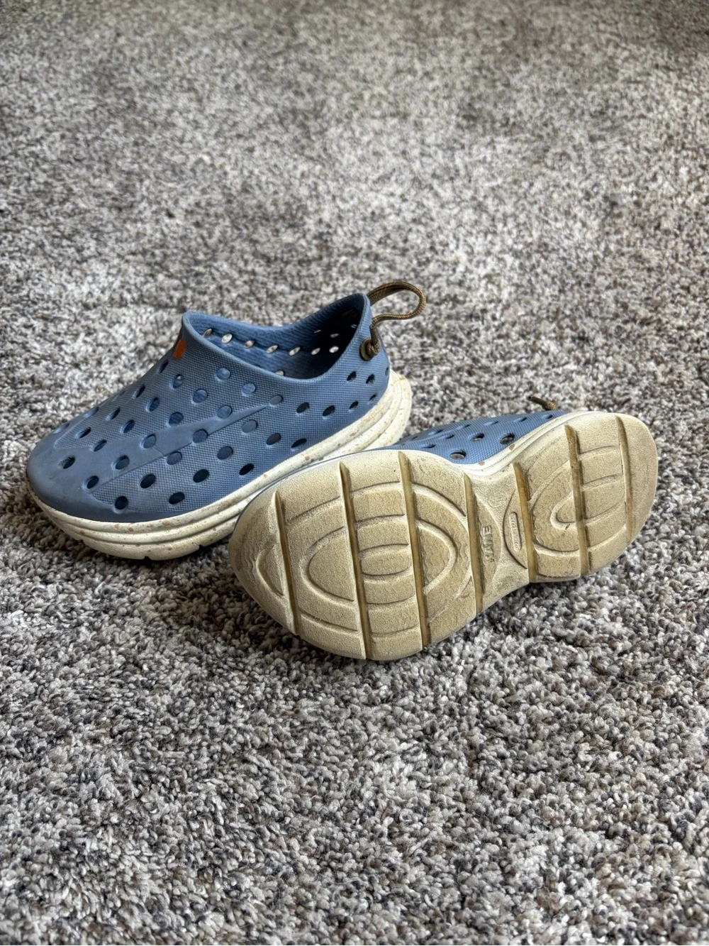 Boys Kane Light Blue Slip-On Perforated Foam Clog - size 10